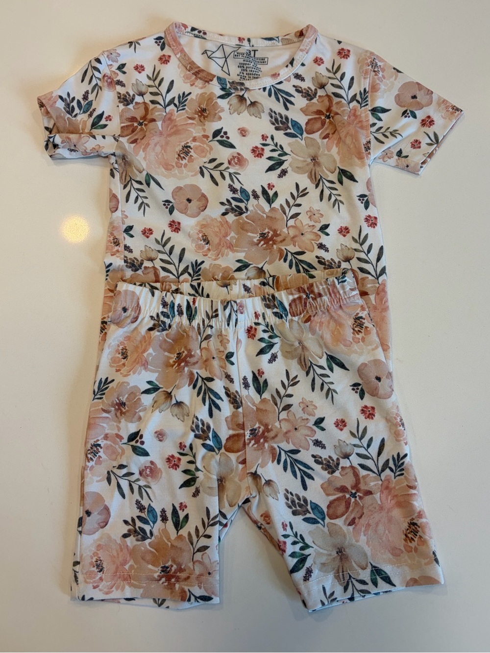 Copper Pearl Floral Pjays Set